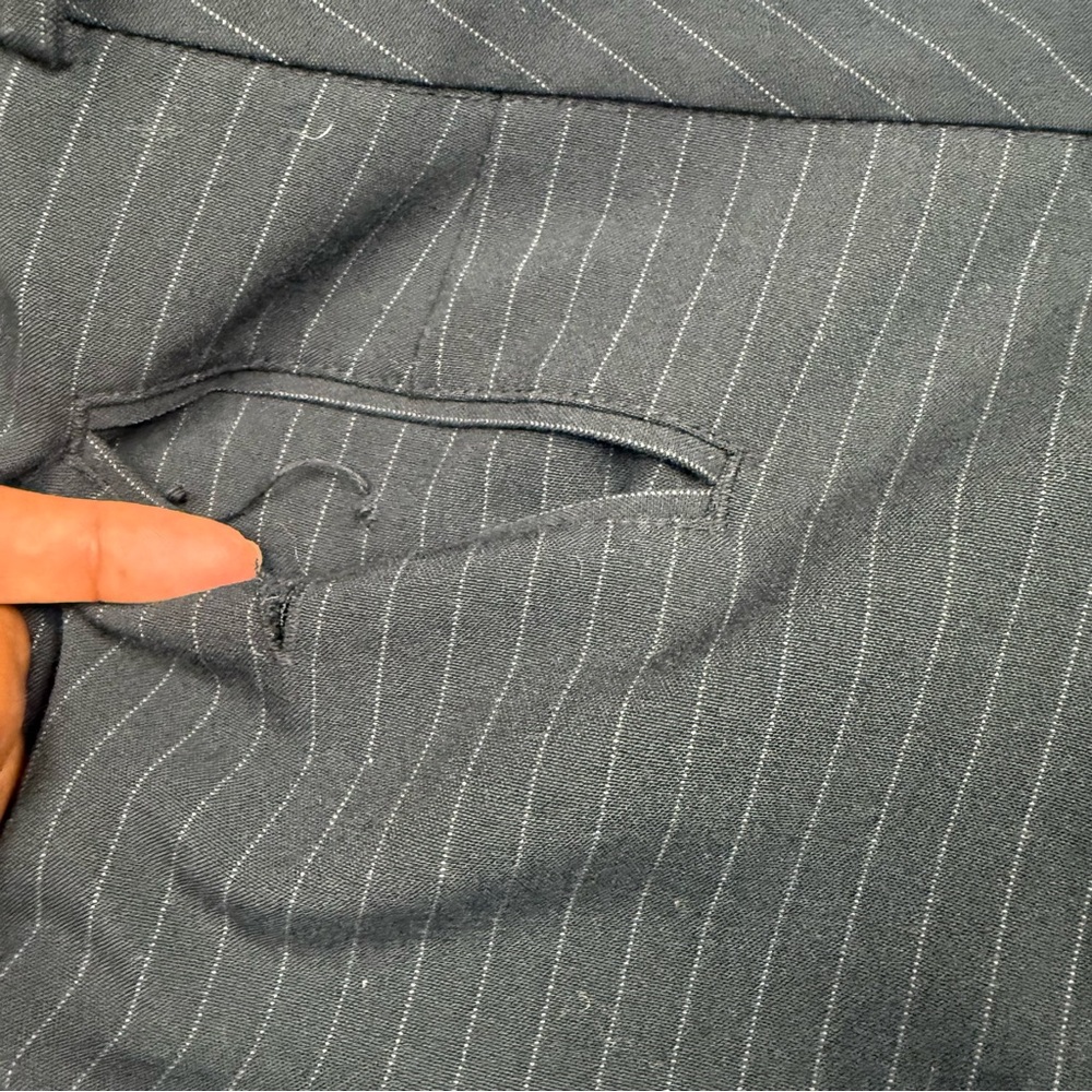 Zac & Rachel Women's Black Pinstripe Trousers - Picture 5 of 7